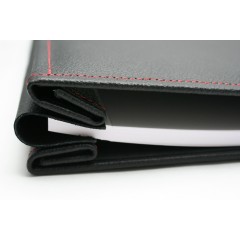 Leather Album Cover Soft Cushioned with Red Stich 12" x 12"
