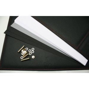 Leather Album Cover Soft Cushioned with Red Stich A4 210 x 297 mm